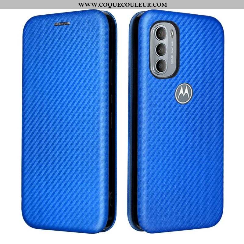 Flip Cover Moto G41 / G31 Silicone Carbone