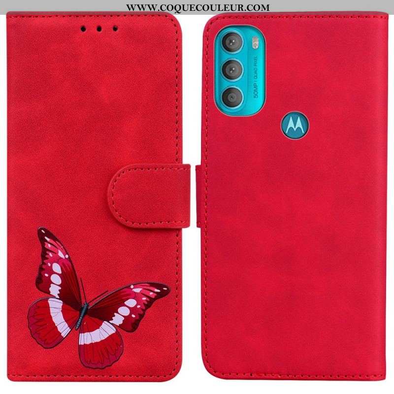 Housse Moto G71 5G Skin-Touch Papillon