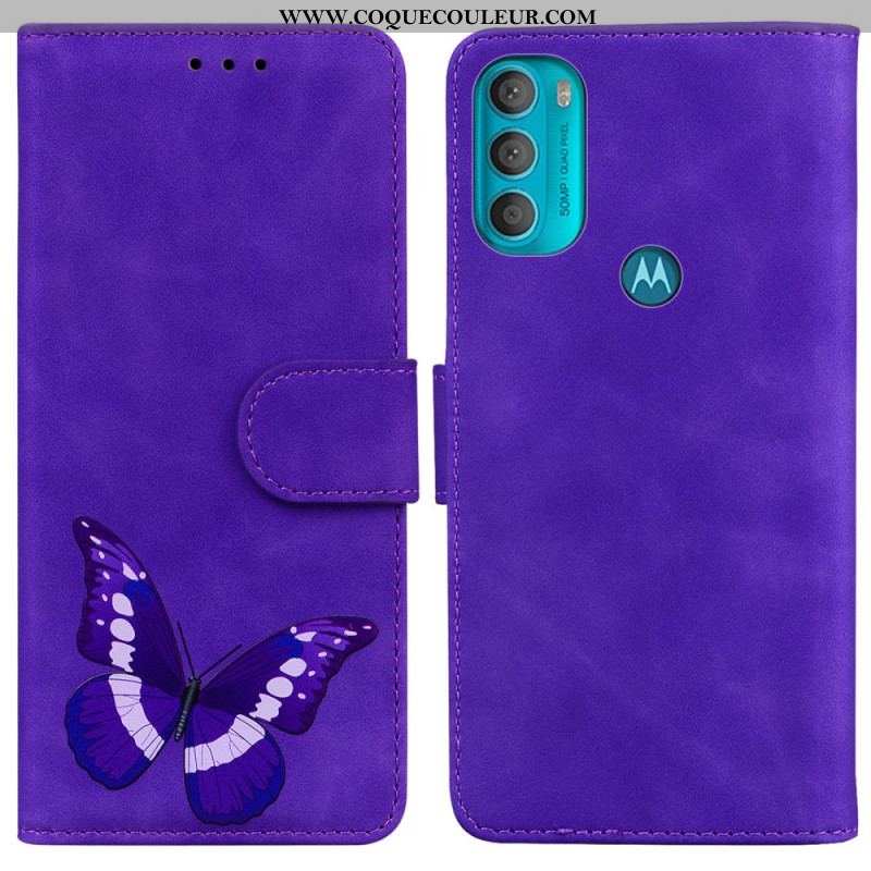 Housse Moto G71 5G Skin-Touch Papillon