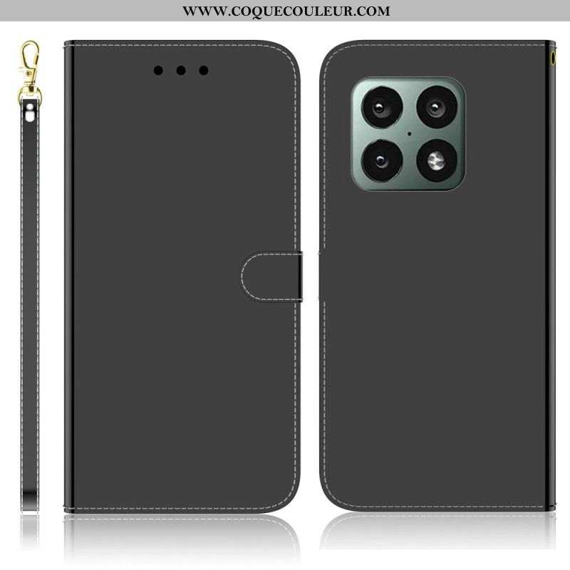 Housse OnePlus 10 Pro 5G Simili Cuir Couverture Miroir