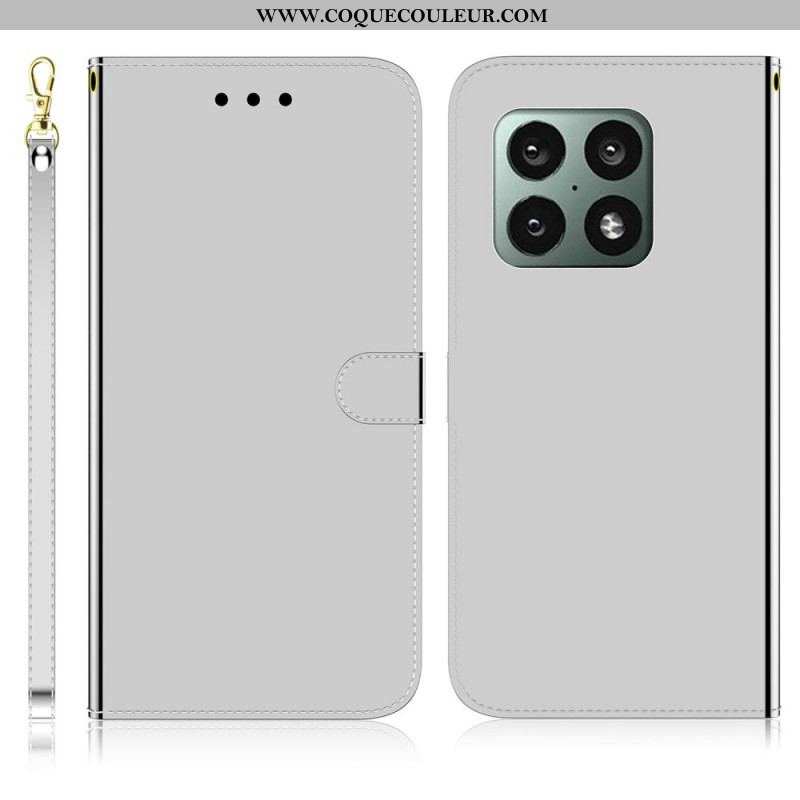 Housse OnePlus 10 Pro 5G Simili Cuir Couverture Miroir