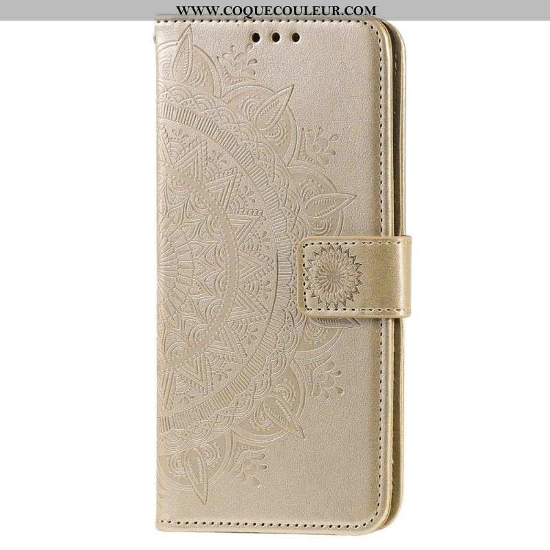 Housse OnePlus 10T 5G Mandala Soleil à Lanière