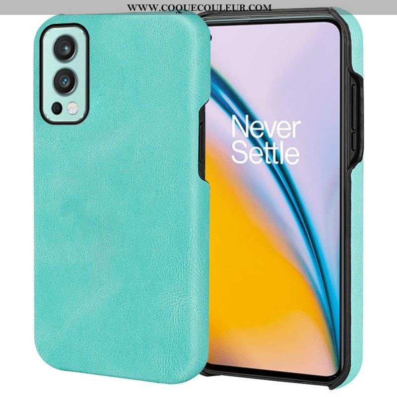 Coque OnePlus Nord 2 5G Effet Cuir Élégance New Colors