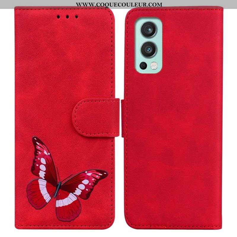 Housse OnePlus Nord 2 5G Skin-Touch Papillon