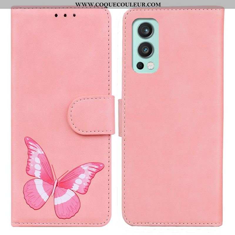 Housse OnePlus Nord 2 5G Skin-Touch Papillon