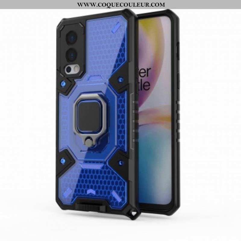 Coque OnePlus Nord 2 5G Nid d'Abeille avec Anneau