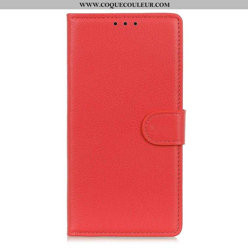 Housse OnePlus Nord 2 5G Simili Cuir Litchi