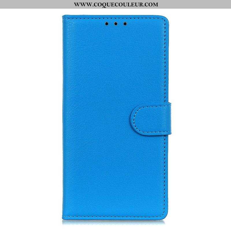 Housse OnePlus Nord 2 5G Simili Cuir Litchi