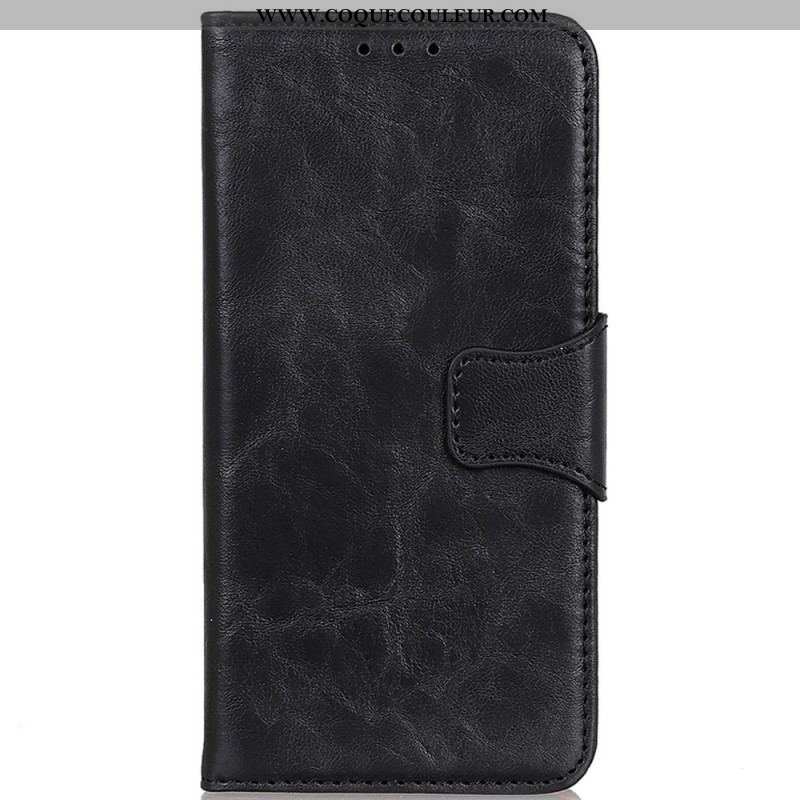 Housse OnePlus Nord 2T 5G Cuir Fendu Vintage