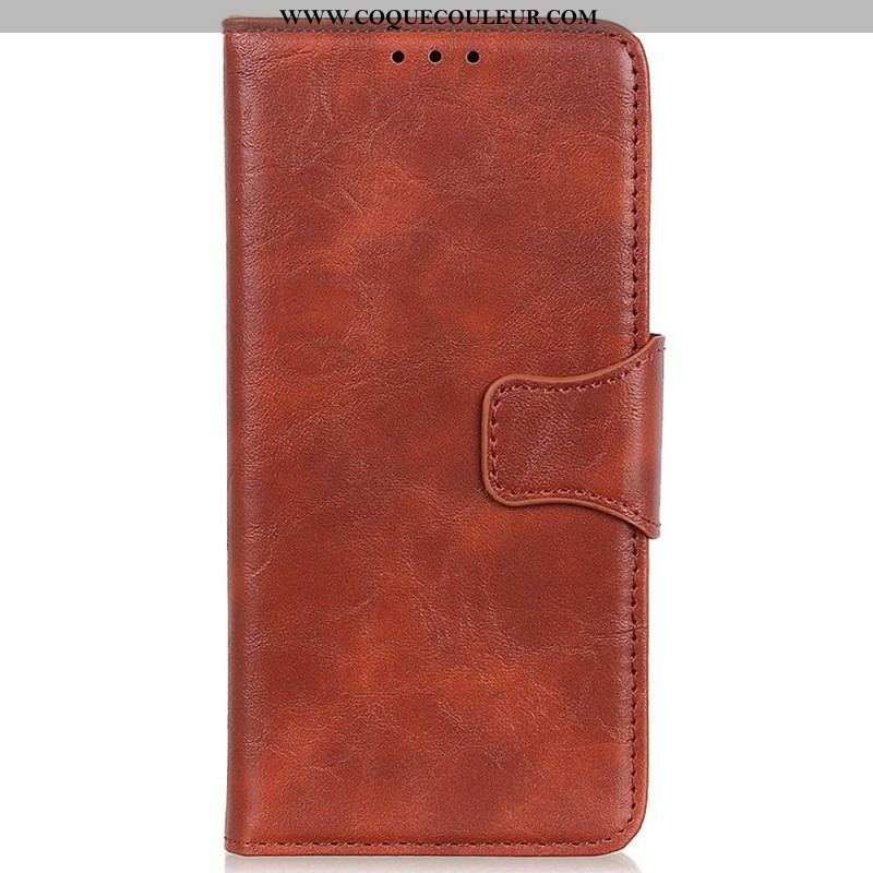 Housse OnePlus Nord 2T 5G Cuir Fendu Vintage