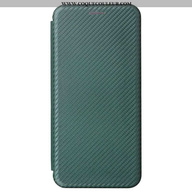 Flip Cover OnePlus Nord 2T 5G Fibre Carbone à Anneau