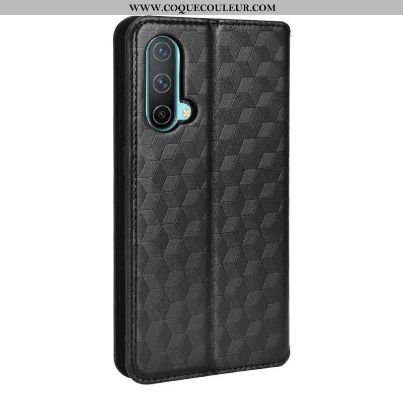 Flip Cover OnePlus Nord CE 5G Effet Cuir Diamant