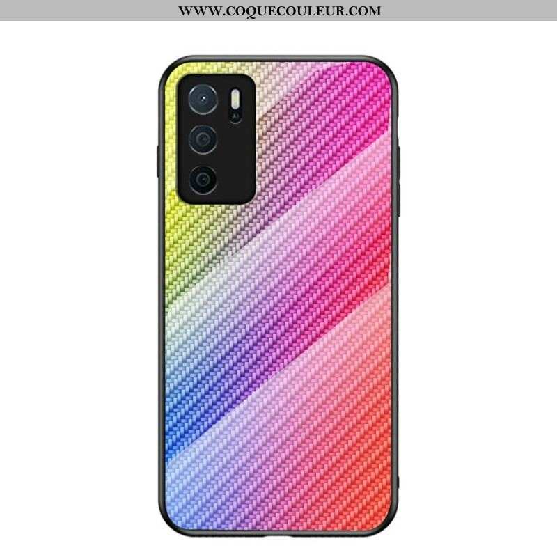 Coque Oppo A16 / A16s Verre Trempé Fibre Carbone