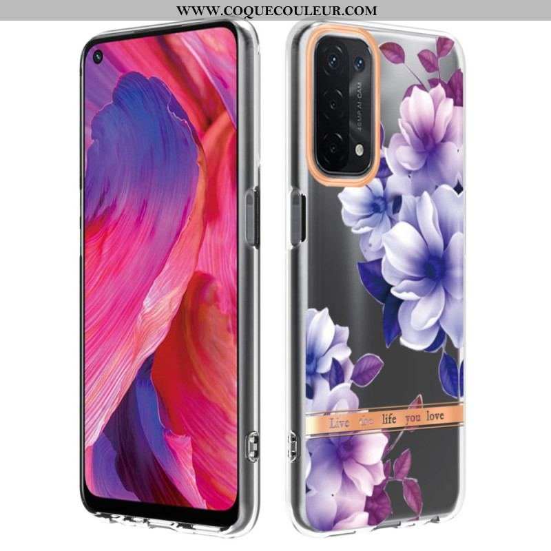 Coque Oppo A54 5G / A74 5G Transparente Florale