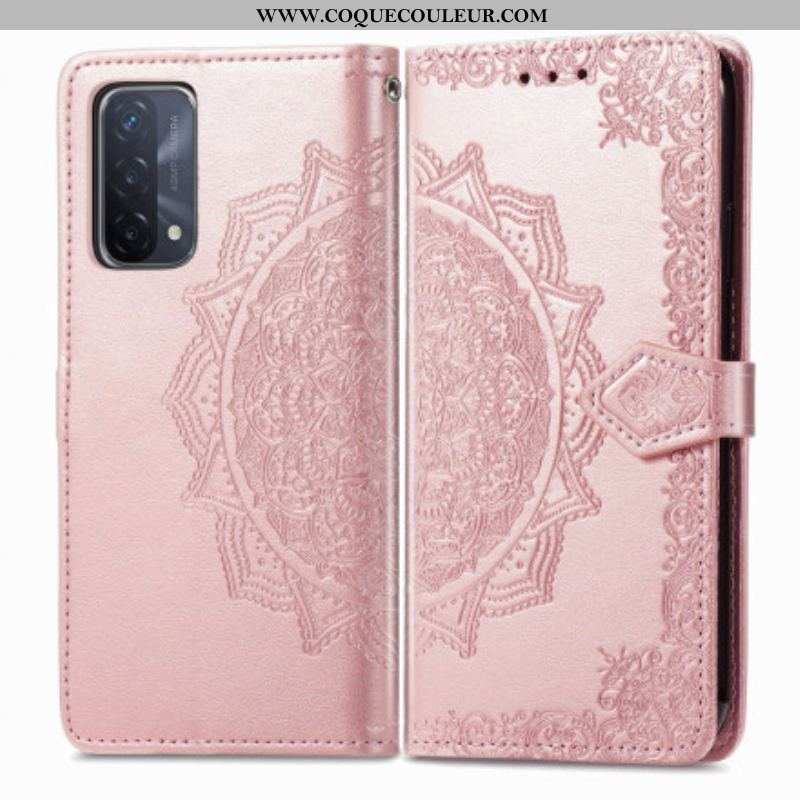 Housse Oppo A54 5G / A74 5G Mandala Moyen Age