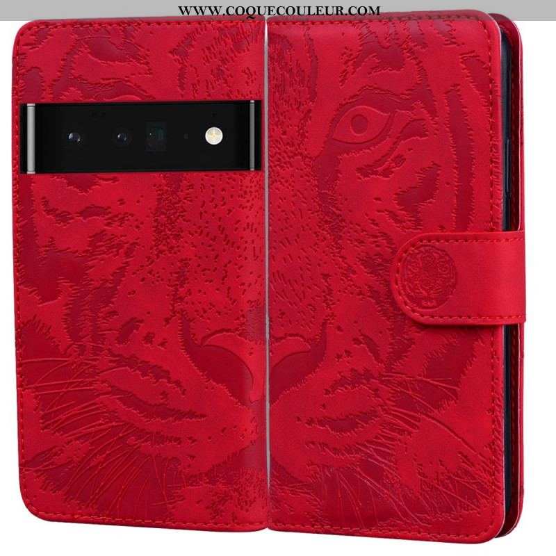 Housse Google Pixel 6 Pro Empreinte Face de Tigre