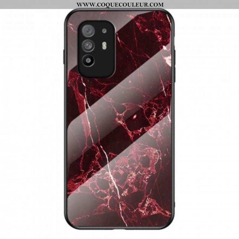 Coque Oppo A94 5G Verre Trempé Marble Colors