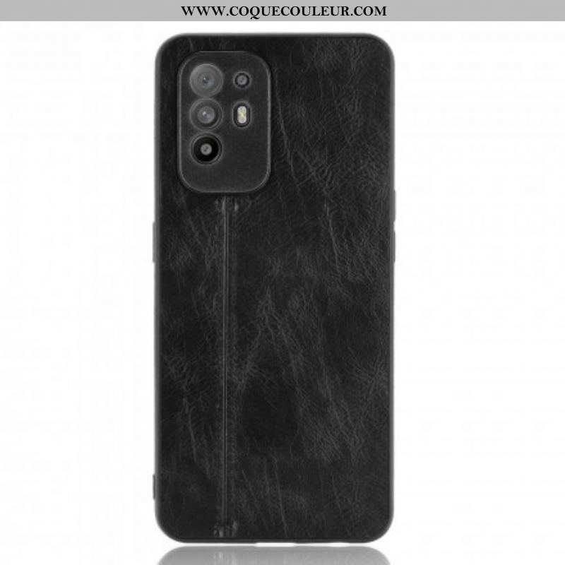 Coque Oppo A94 5G Effet Cuir Couture