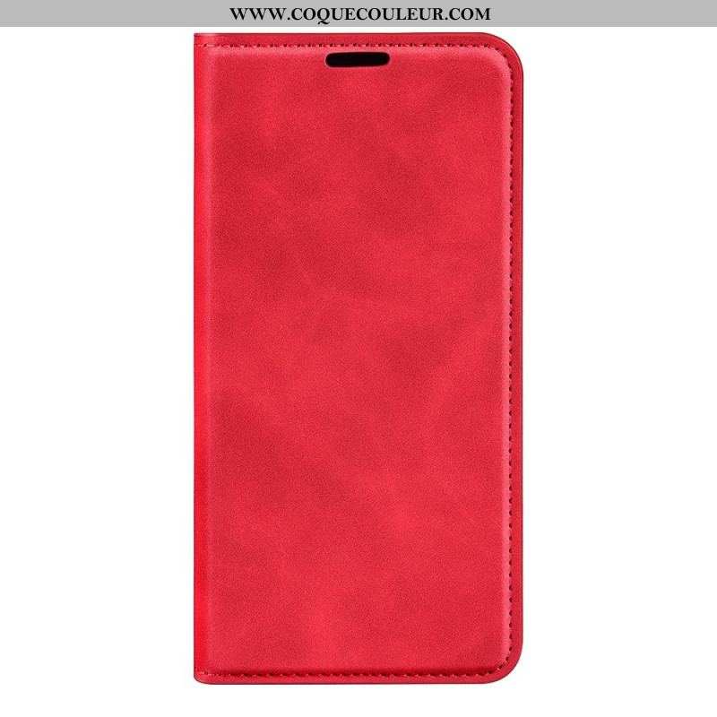 Flip Cover Oppo Find X5 Lite Simili Cuir Uni