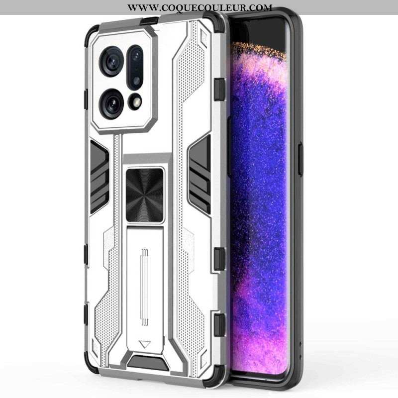 Coque Oppo Find X5 Support Amovible Vertical et Horizontal