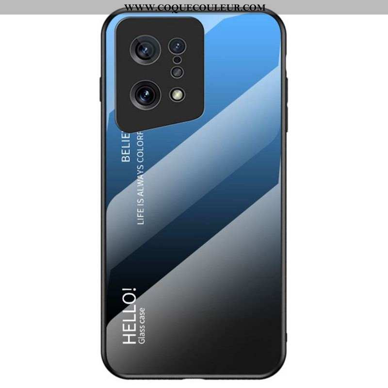 Coque Oppo Find X5 Verre Trempé Hello