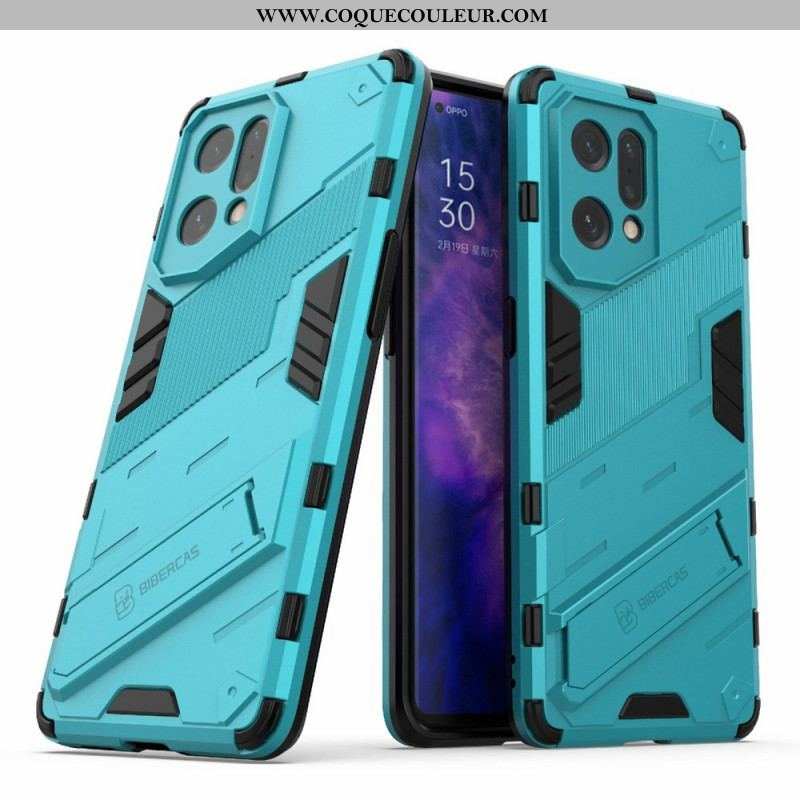 Coque Oppo Find X5 Support Amovible Deux Positions Mains Libres