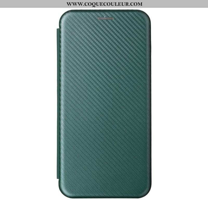 Flip Cover Oppo Find X5 Pro Texture Fibre Carbone