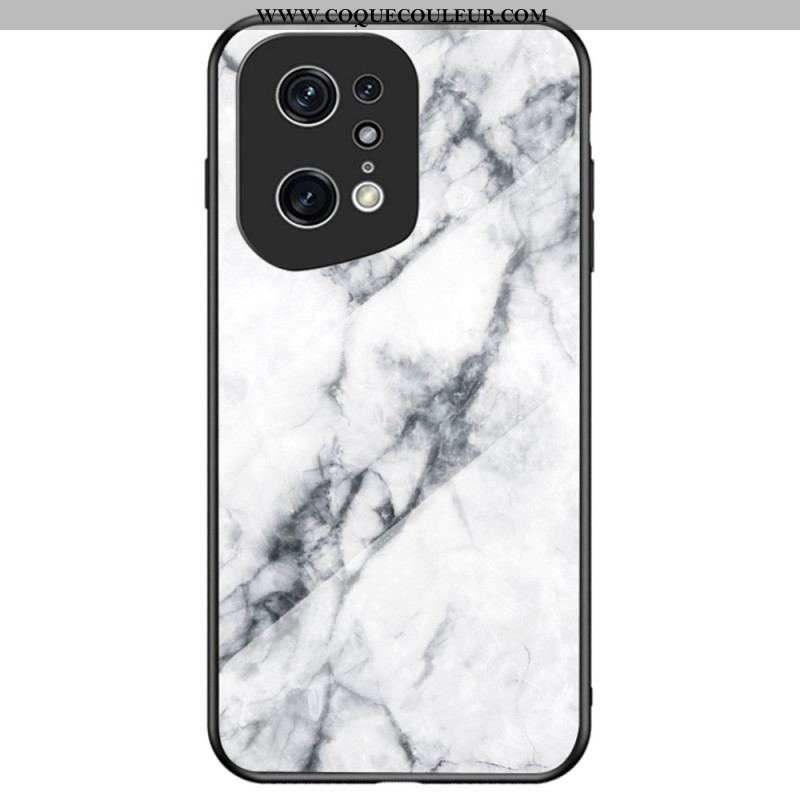 Coque Oppo Find X5 Pro Verre Trempé Marble Colors