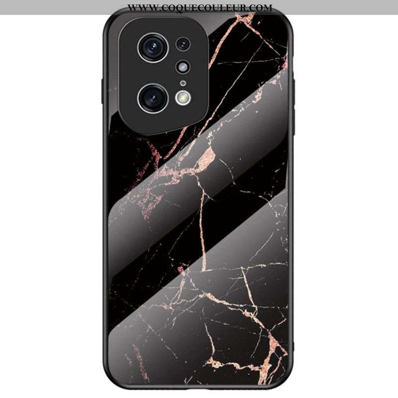 Coque Oppo Find X5 Pro Verre Trempé Marble Colors