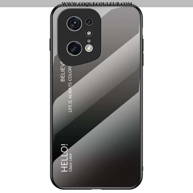 Coque Oppo Find X5 Pro Verre Trempé Hello