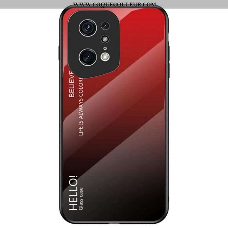 Coque Oppo Find X5 Pro Verre Trempé Hello