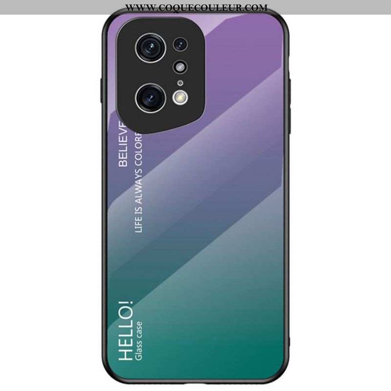 Coque Oppo Find X5 Pro Verre Trempé Hello