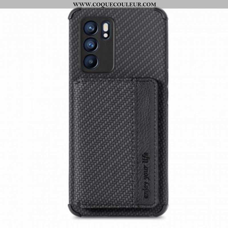 Coque Oppo Reno 6 5G RFID Porte-Cartes Support