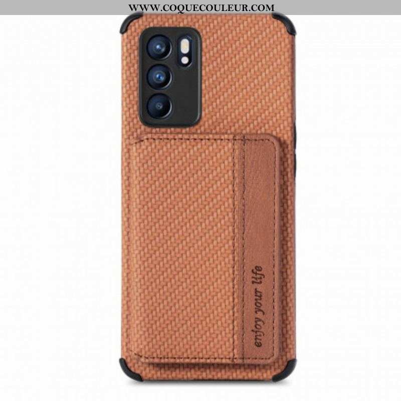 Coque Oppo Reno 6 5G RFID Porte-Cartes Support