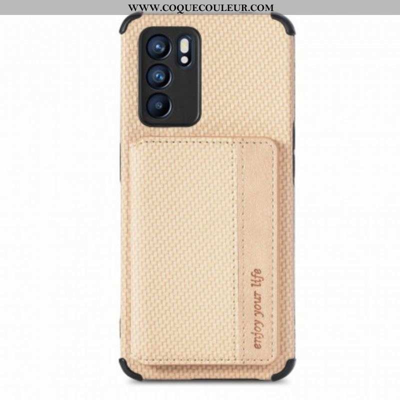 Coque Oppo Reno 6 5G RFID Porte-Cartes Support