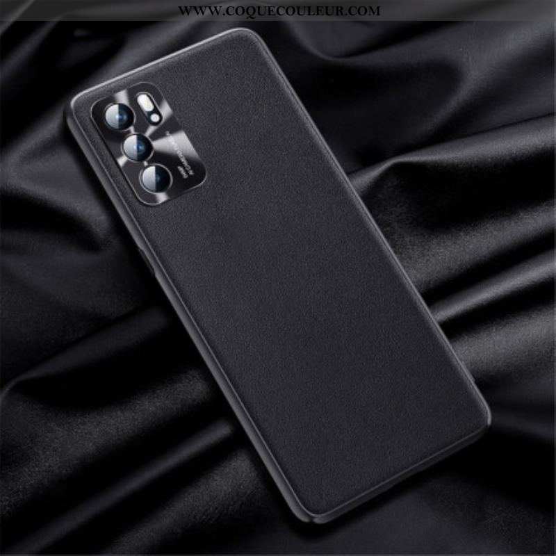 Coque Oppo Reno 6 5G Effet Cuir Prestige