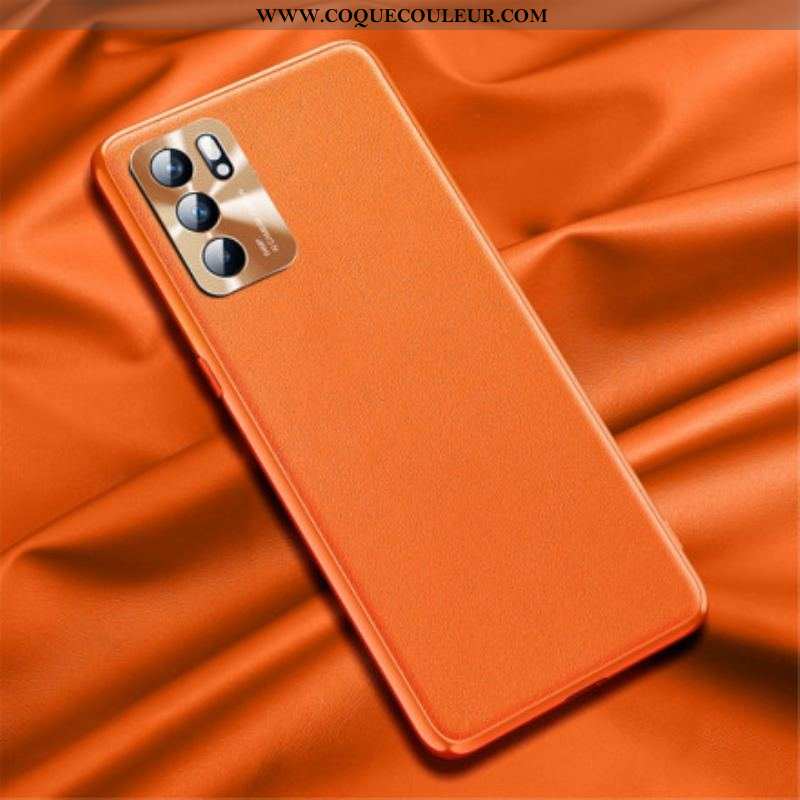 Coque Oppo Reno 6 5G Effet Cuir Prestige