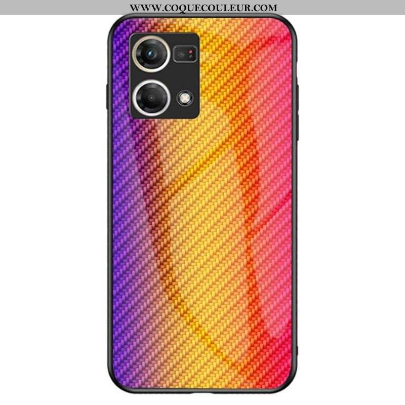 Coque Oppo Reno 7 Verre Trempé Fibre Carbone