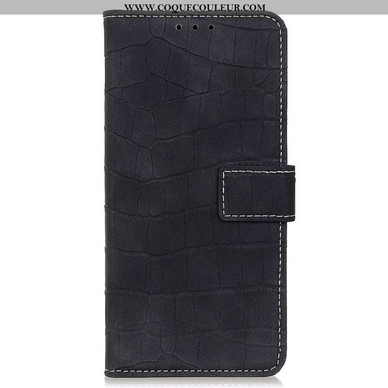 Housse Oppo Reno 7 Style Peau de Crocodile