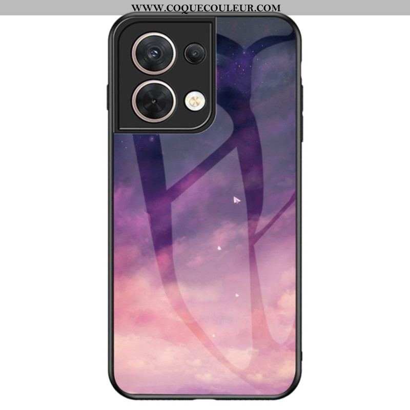 Coque Oppo Reno 8 Verre Trempé Motif