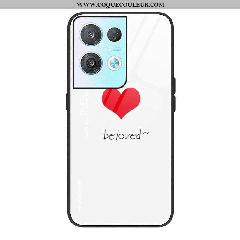 Coque Oppo Reno 8 Verre Trempé Coeur