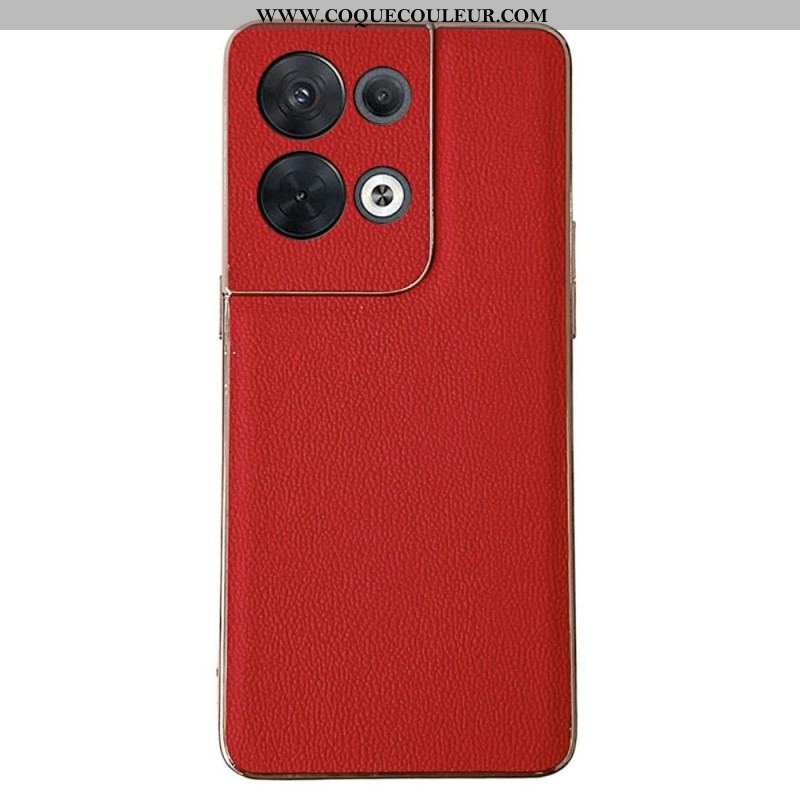 Coque Oppo Reno 8 Vrai Cuir Premium