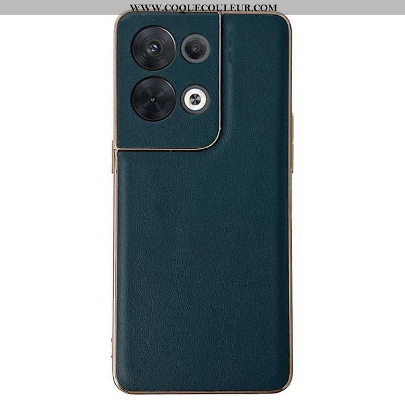 Coque Oppo Reno 8 Véritable Cuir Premium