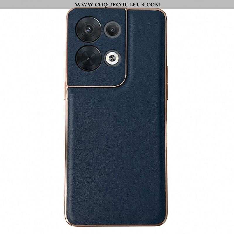 Coque Oppo Reno 8 Véritable Cuir Premium