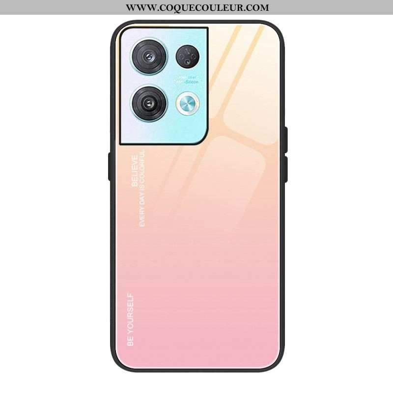 Coque Oppo Reno 8 Verre Trempé Be Yourself