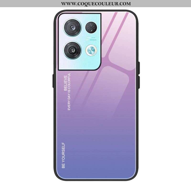 Coque Oppo Reno 8 Verre Trempé Be Yourself