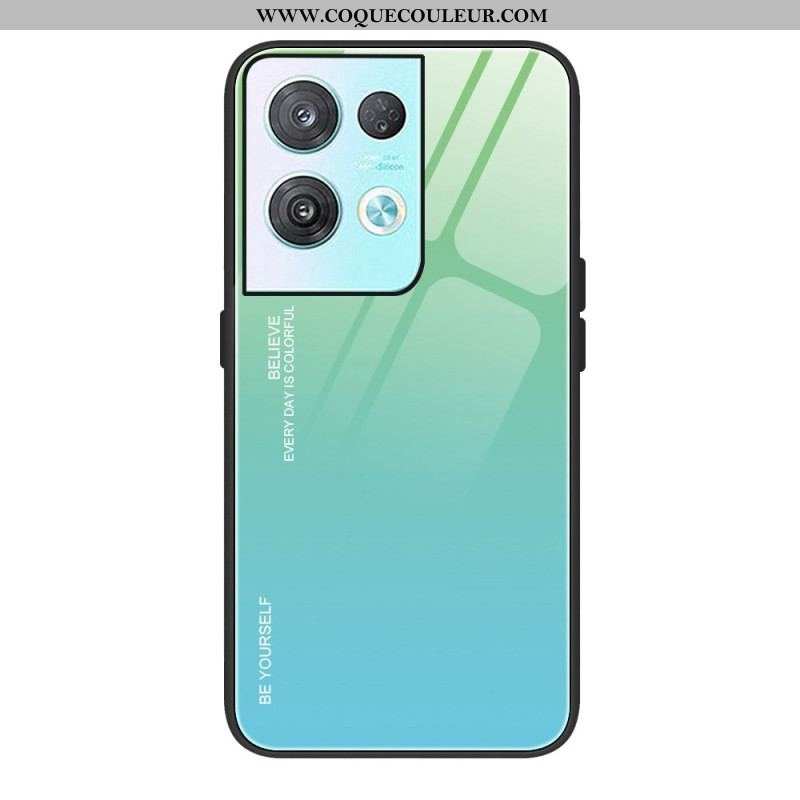 Coque Oppo Reno 8 Verre Trempé Be Yourself