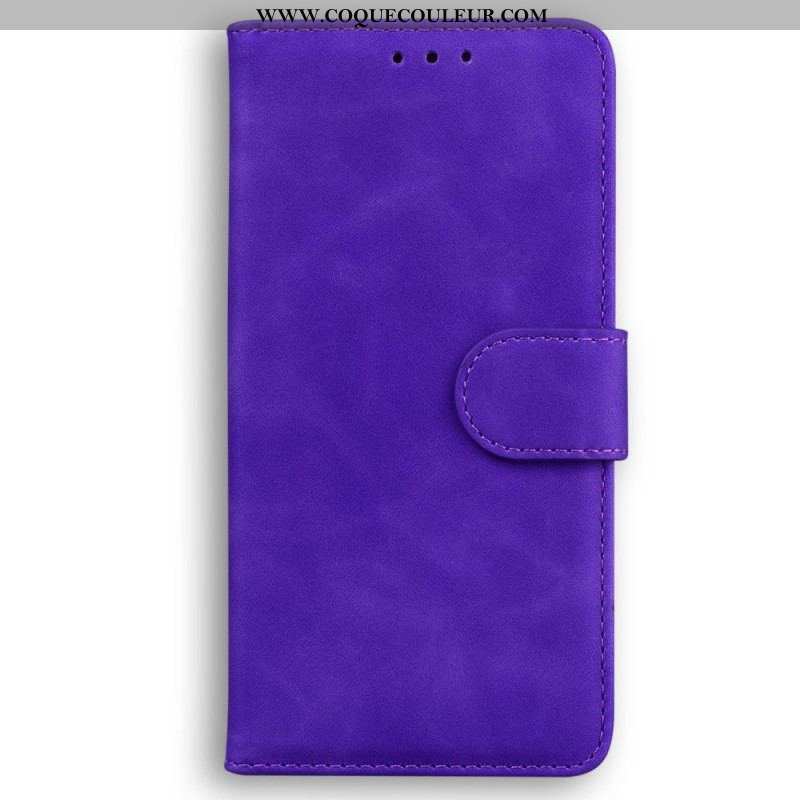 Housse Oppo Reno 8 Pro Effet Cuir Couture