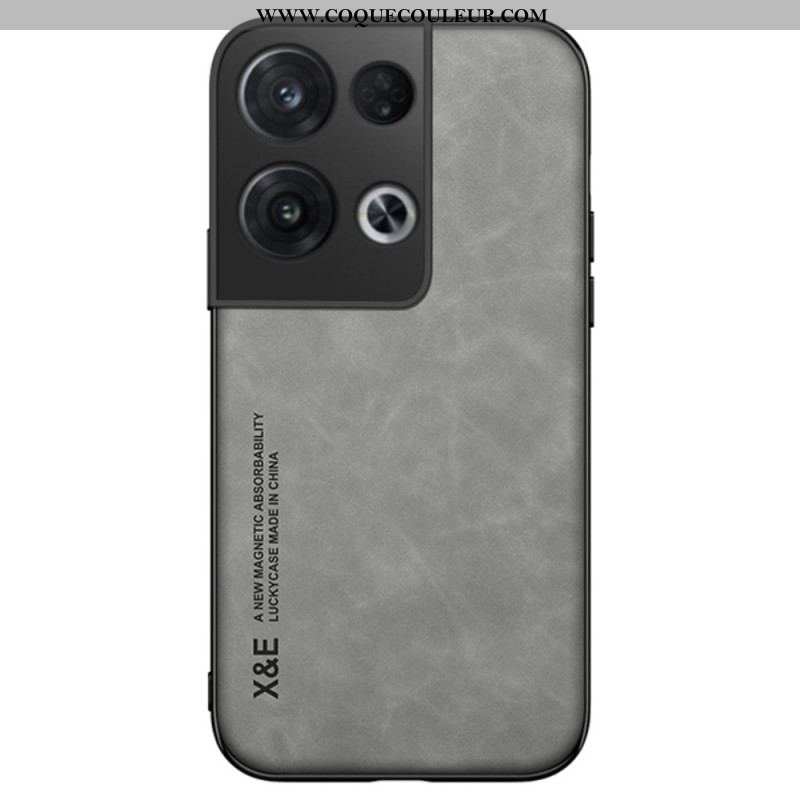 Coque Oppo Reno 8 Pro Effet Cuir X&E