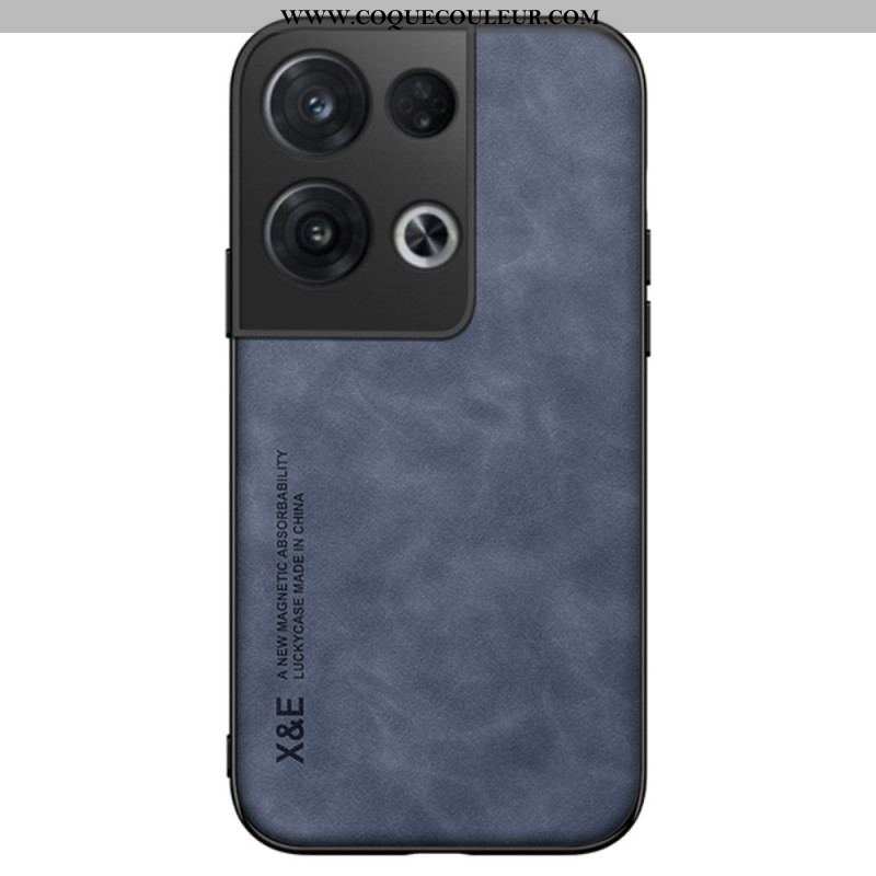 Coque Oppo Reno 8 Pro Effet Cuir X&E